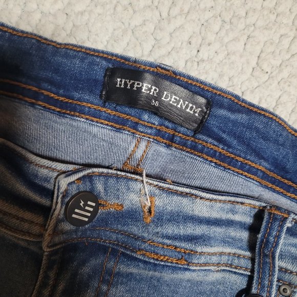 Hyper Denim Faded Jeans | 38"x32" - Picture 3 of 4